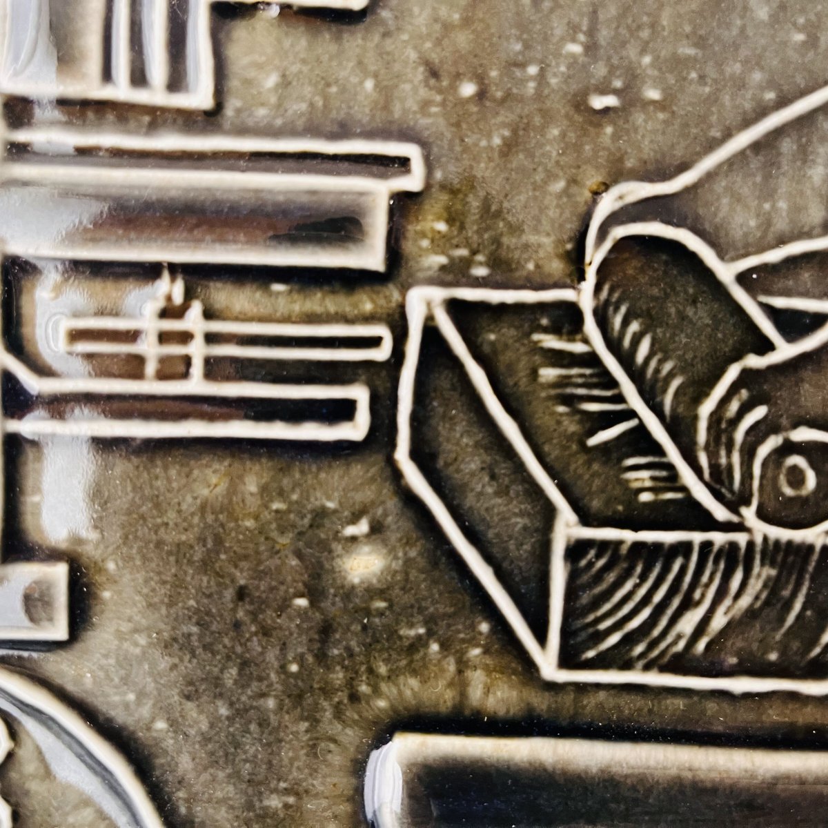 Lisa Larson / リサラーソン】リトグラフ組合の陶板《Gustavsberg》 |