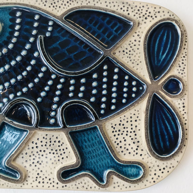 Mari Simmulson】ブルーの鳥の陶板《Upsala Ekeby》 | sugallery Mari Simmulson】ブルーの鳥の陶板《Upsala Ekeby》 | sugallery