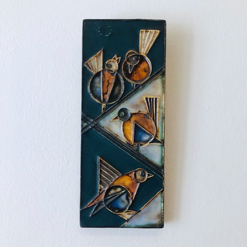 Helmut Schäffenacker】4羽の鳥の陶板 | sugallery Helmut Schäffenacker】4羽の鳥の陶板 | sugallery