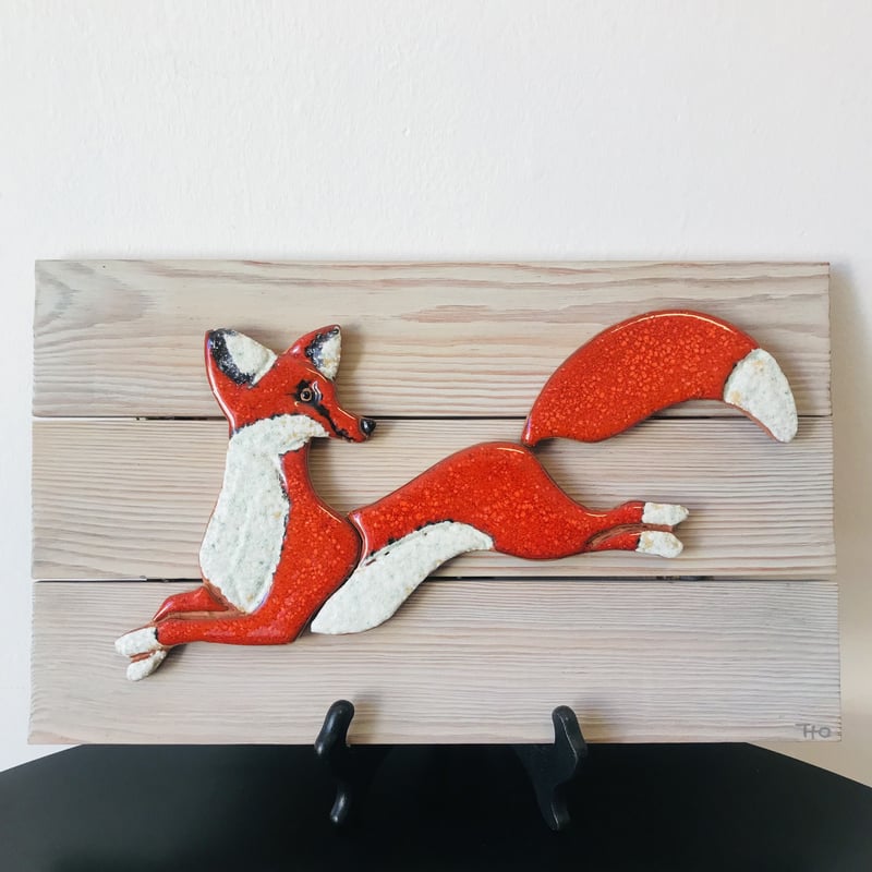 Nittsjö 》 キツネの陶板【Thomas Hellstorm】 | sugallery