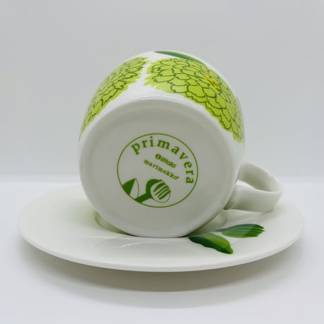 《Marimekko》Primavera　ライトグリーン　トリオ　C&S+プレート