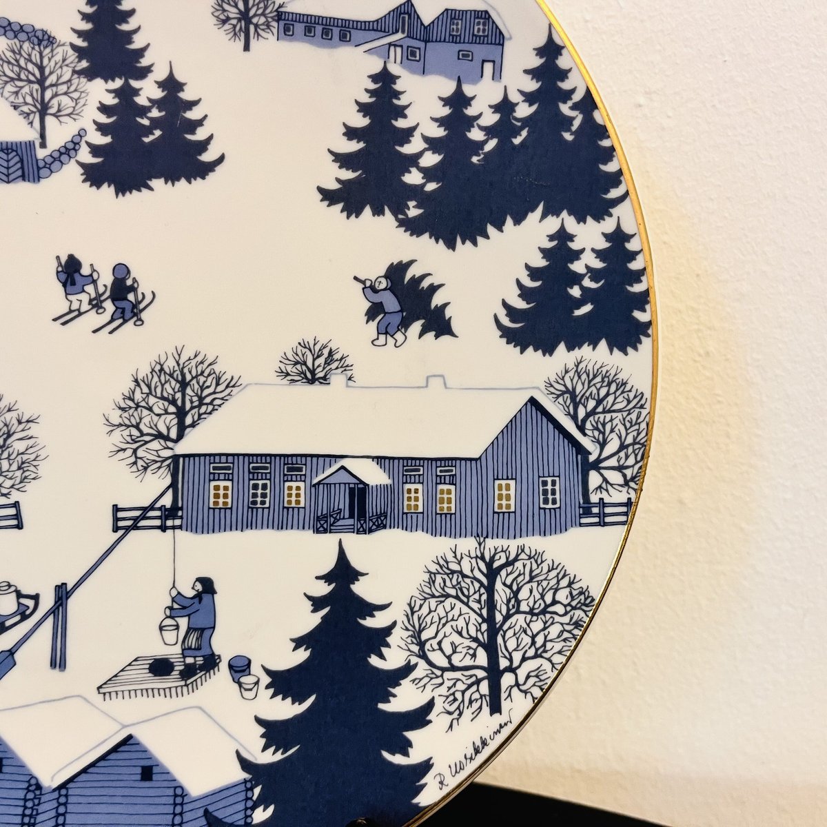 ARABIA》クリスマスイヤープレート 1981年 【Raija Uosikkinen】