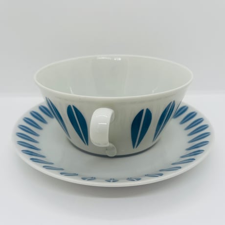 《Lyngby》 ロータス　スープカップセット　ブルー