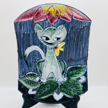 《Tilgmans Keramik》猫の陶板