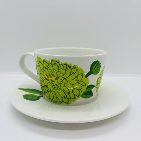 《Marimekko》Primavera　ライトグリーン　トリオ　C&S+プレート