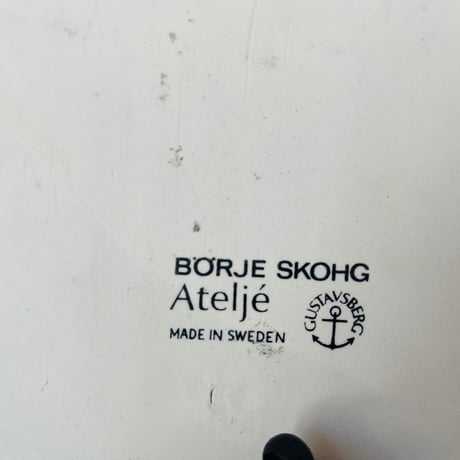【Börje Skohg】鳥の陶板《Gustavsberg》
