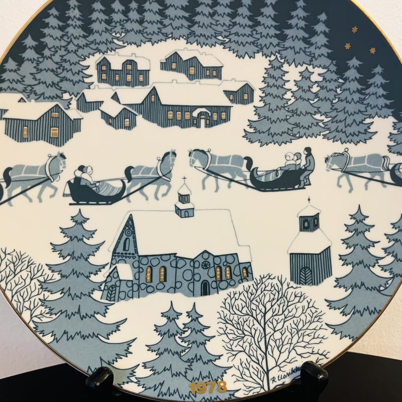 ARABIA》クリスマスイヤープレート 1978年 【Raija Uosikkinen】