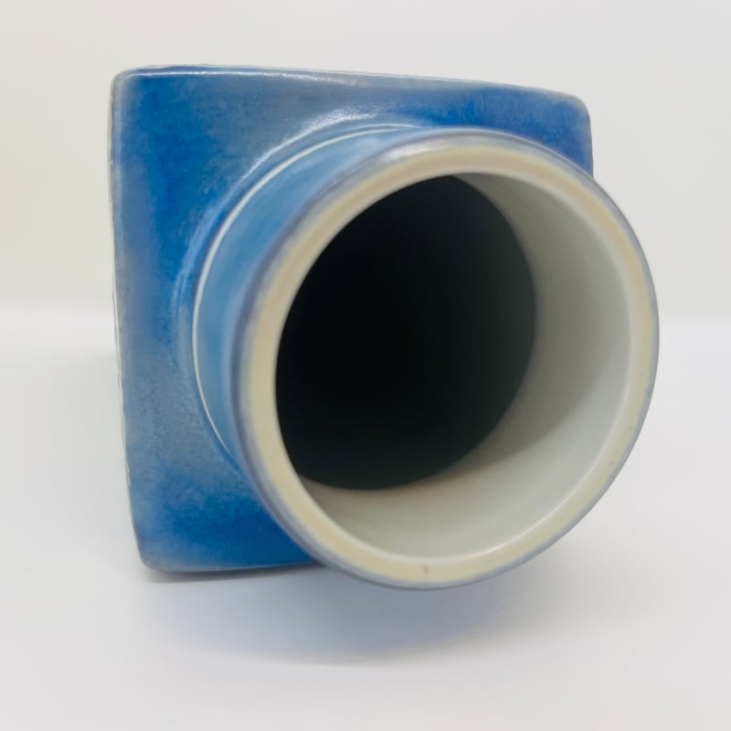 Royal Copenhagen》 Baca フラワーベース ブルー 【Nils Thor