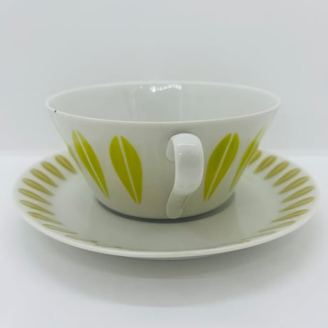 《Lyngby》 ロータス　スープカップセット　ライム×オリーブ　②