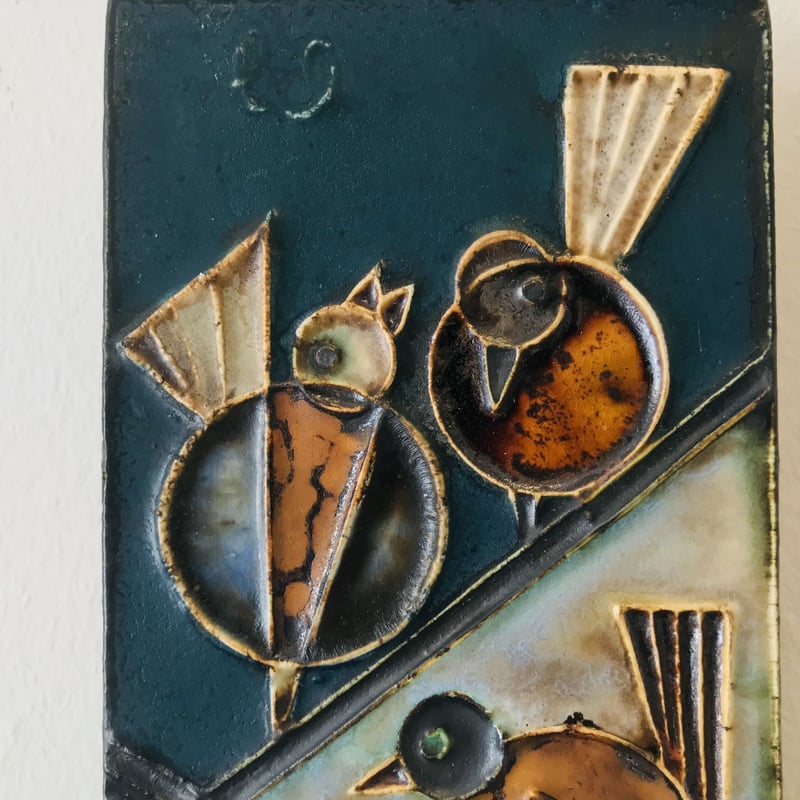 Helmut Schäffenacker】4羽の鳥の陶板 | sugallery Helmut Schäffenacker】4羽の鳥の陶板 | sugallery