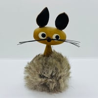 チークのうさぎさん　グレー