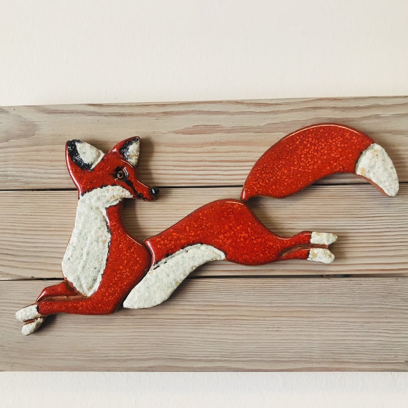 Nittsjö 》 キツネの陶板【Thomas Hellstorm】 | sugallery