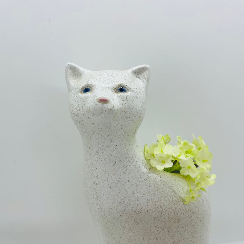 Vallis Keramik 》 白猫のフラワーベース | sugallery