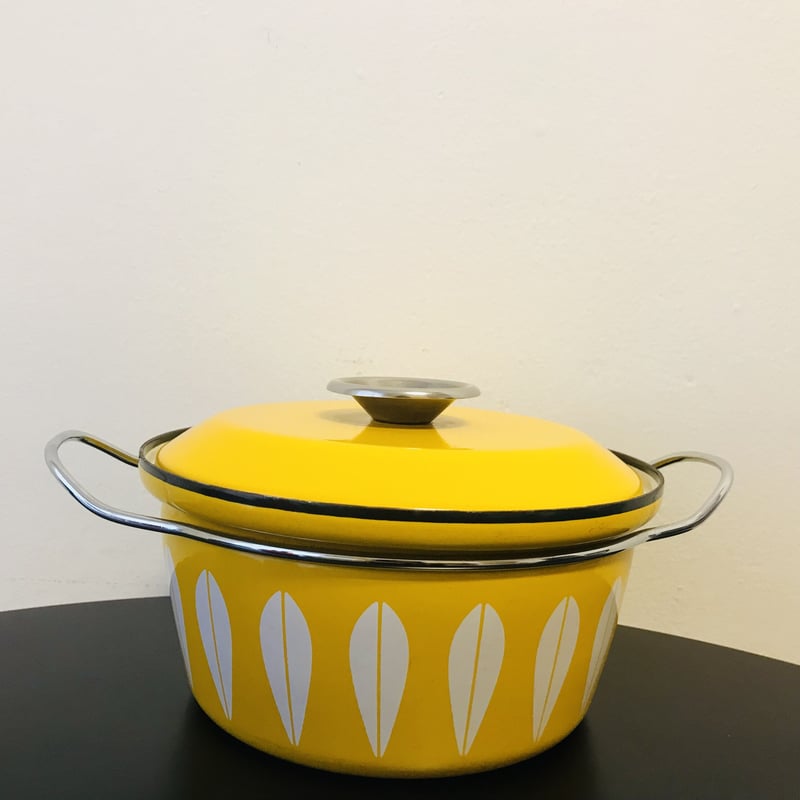 キャサリンホルム　小型両手鍋　ロータス　￼ノルウェー　ヴィンテージ￼￼ 美品 Cathrineholm キャサリンホルム/Lotus ロータス/両手鍋 赤