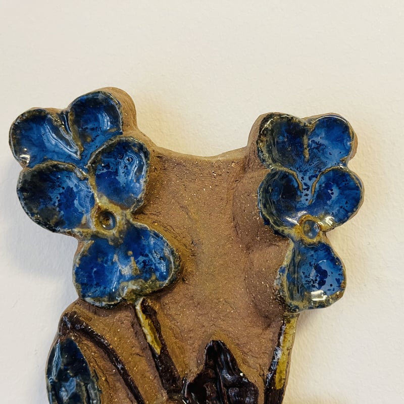 Gabi Citron ガビ作 陶板 花 Gabi Citron ガビ作 陶板 花 【Gabi