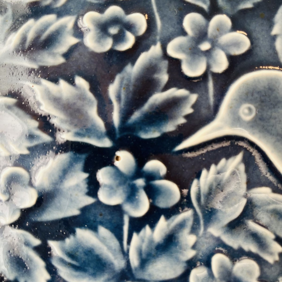 Gunvor Olin-Gronqvist】青い鳥の陶板《Arabia 》 | sugallery