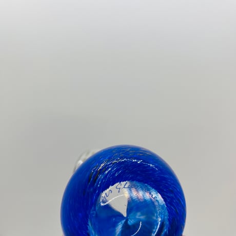 フラワーベース　ブルー×ゴールド