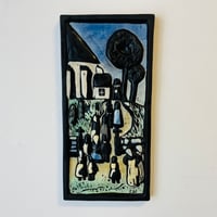 Gabi Citron-Tengborg】ブルーのお花の陶板 | sugallery