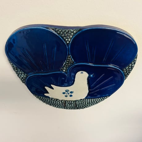 【Sylvia leuchovius 】鳥のハート型陶板《Rörstrand》