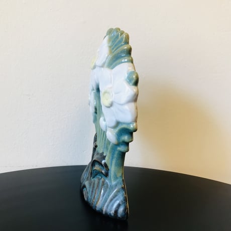 《Ego Stengods》白いお花の立体陶板