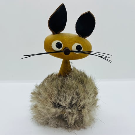 チークのうさぎさん　グレー