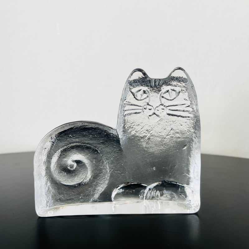 Lisa Larson】 Krona ガラス フクロウ オブジェ Lisa Larson】 Krona