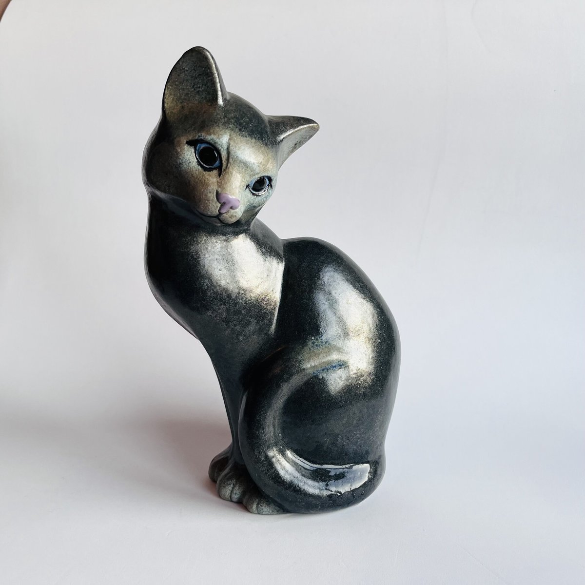スウェーデン Nittsjo製 エルク：Thomas Hellstorm Nittsjö 》 猫のオブジェ【Thomas Hellstorm】 | sugallery