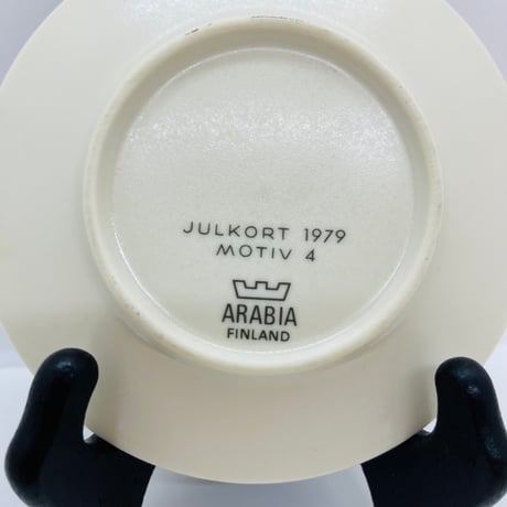 《Arabia》 クリスマス　ミニイヤープレート  1979年