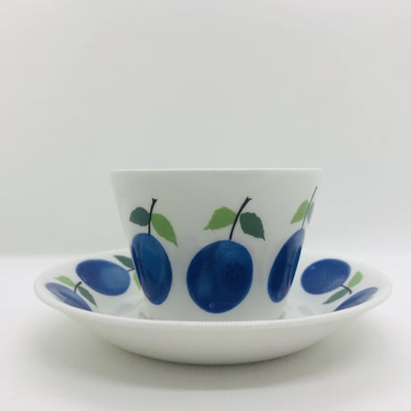 【Stig Lindberg 】Prunus 　コーヒーカップ＆ソーサー《Gustavsberg》①