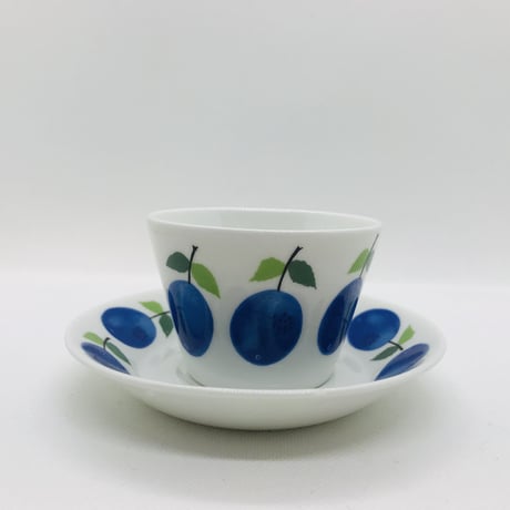 【Stig Lindberg 】Prunus 　コーヒーカップ＆ソーサー《Gustavsberg》③