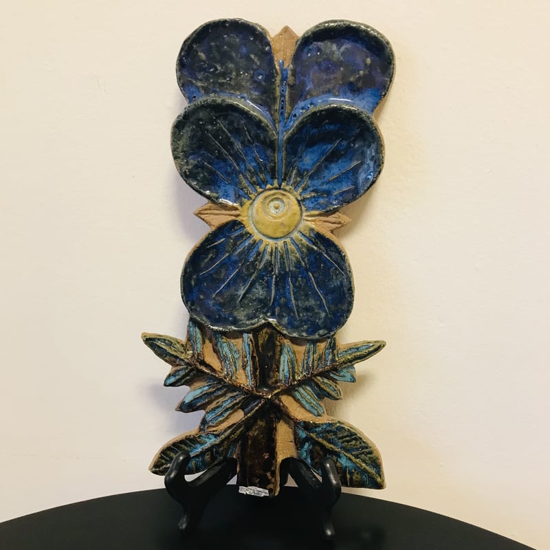 Gabi Citron-Tengborg】ブルーのお花の陶板① | sugallery Gabi Citron-Tengborg】ブルーのお花の陶板① | sugallery