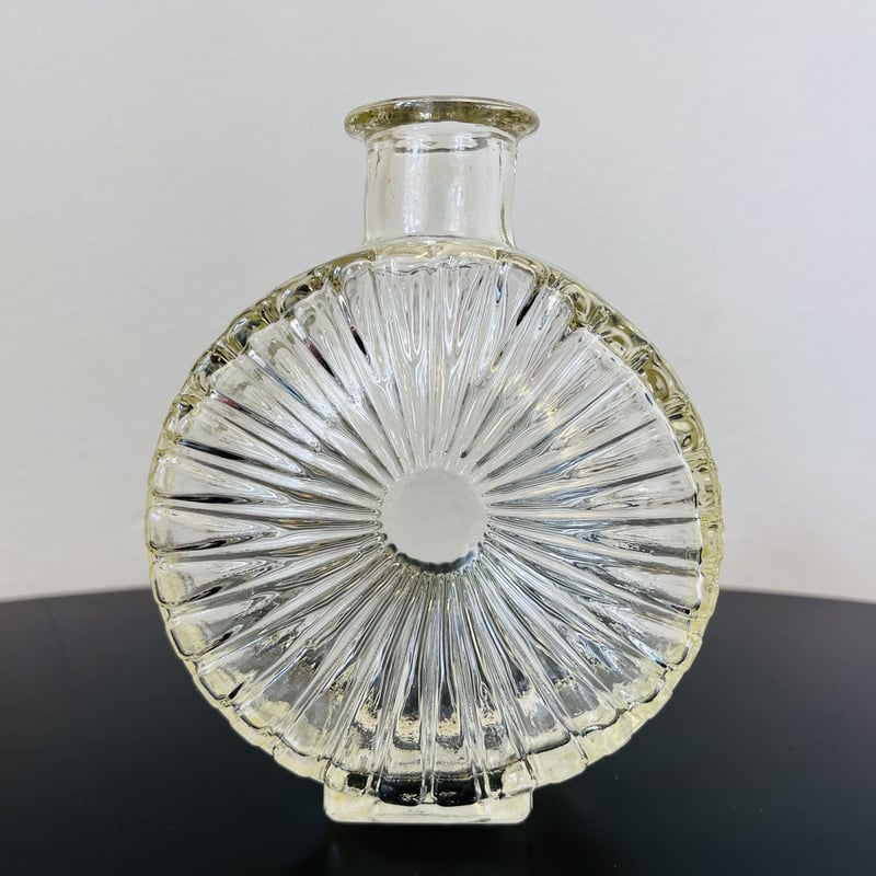 Riihimaen Lasi》 aurinko pullo 薄いイエロー 【Helena T