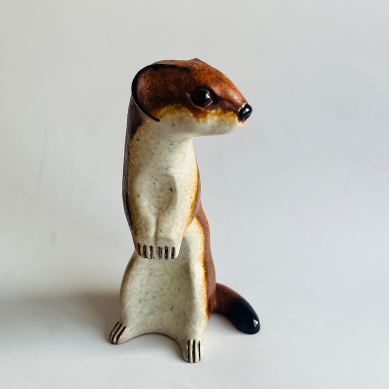 Nittsjö 》 茶色のイタチのオブジェ【Thomas Hellstorm】-A | su