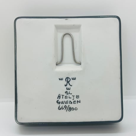 【Sylvia leuchovius 】野花の絵皿陶板《Rörstrand》