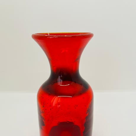 【Erik Hoglund / エリックホグラン】フラワーベース　レッド　H525/150《Boda》  -A