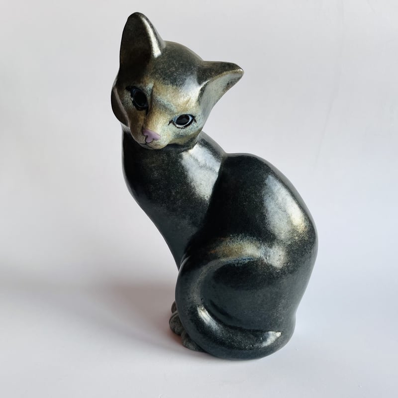 スウェーデン Nittsjo製 エルク：Thomas Hellstorm Nittsjö 》 猫のオブジェ【Thomas Hellstorm】 | sugallery
