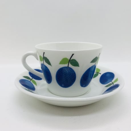 ☆ご予約品☆【Stig Lindberg 】Prunus 　コーヒーカップ＆ソーサー《Gustavsberg》②