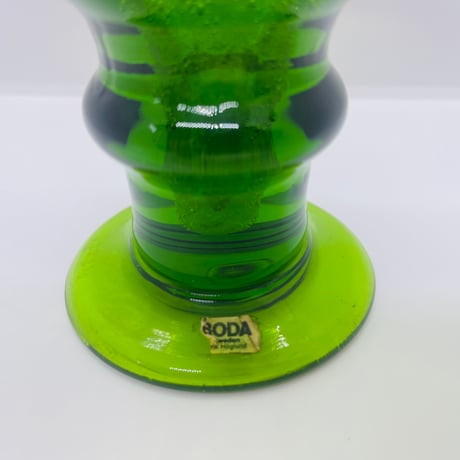 レア！【Erik Hoglund / エリックホグラン】トロフィー型グラス　グリーン《Boda》  -A