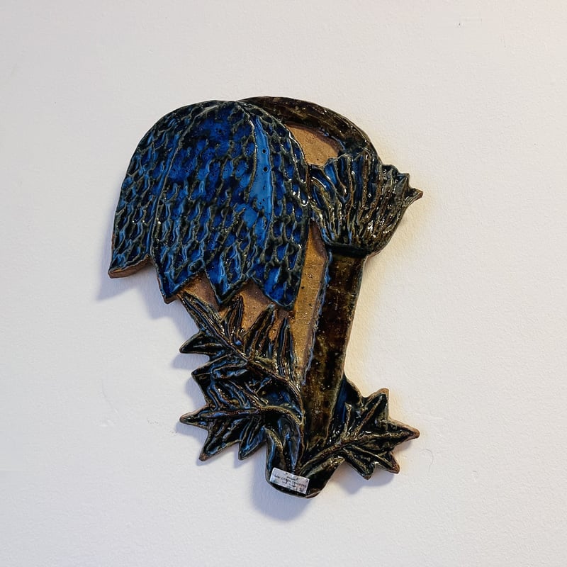 Gabi Citron-Tengborg】青色の植物の陶板 | sugallery