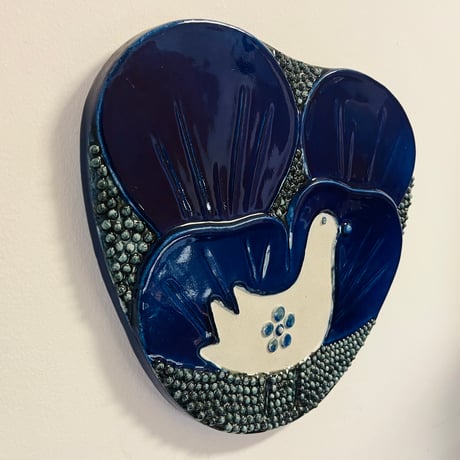 【Sylvia leuchovius 】鳥のハート型陶板《Rörstrand》