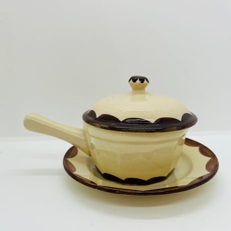 【Wilhelm Kåge】Pyro　蓋つきソースポット《Gustavsberg》