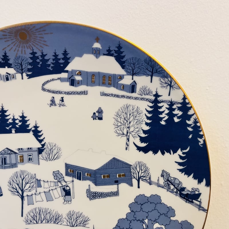 ARABIA》クリスマスイヤープレート 1983年 【Raija Uosikkinen】