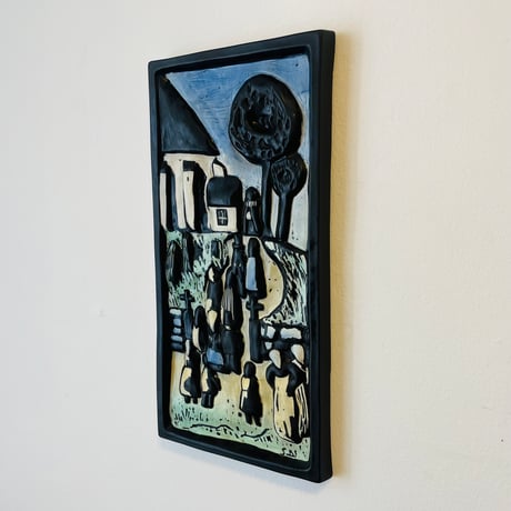 【Svend Aage Jensen】ボーンホルム島の陶板《Søholm》