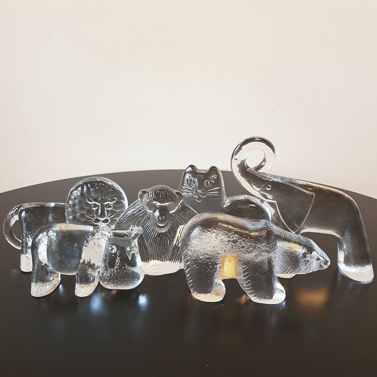 Lisa Larson　リサ・ラーソン　ネコ　クリスタルガラス　オブジェ Lisa Larson/ リサラーソン】ネコ ガラスのオブジェ 《Royal Krona》