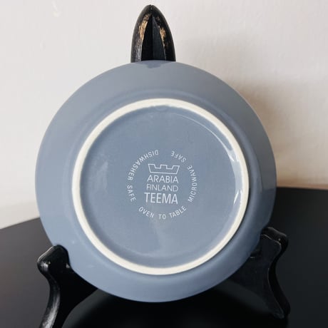 《ARABIA》Teema コーヒーカップ＆ソーサー　 グレー【廃盤色】①