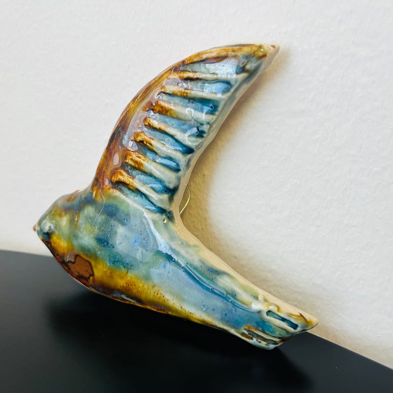 北欧ヴィンテージ1970年代Lars Bergstein とても素敵な蝶の陶板 北欧ヴィンテージ1970年代Lars Bergstein とても素敵な蝶の陶板