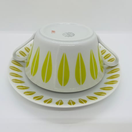 《Lyngby》 ロータス　スープカップセット　ライム×オリーブ　②