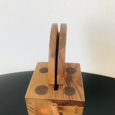 木製　馬の貯金箱