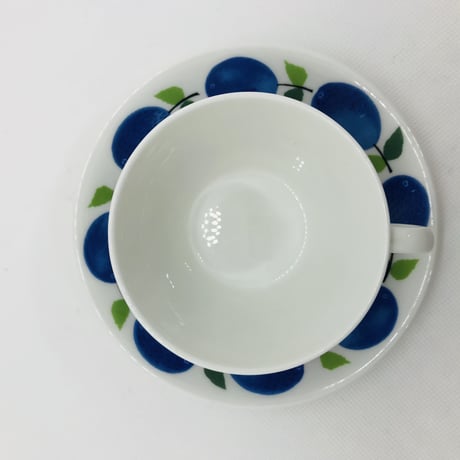 ☆ご予約品☆【Stig Lindberg 】Prunus 　コーヒーカップ＆ソーサー《Gustavsberg》②