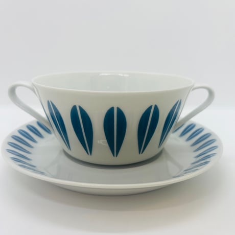 《Lyngby》 ロータス　スープカップセット　ブルー